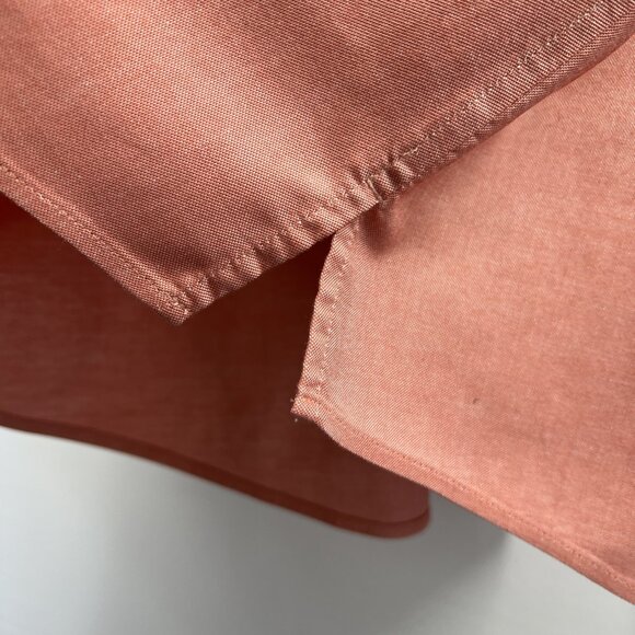 Chicos Women's Top Blouse Size Large Salmon Button UP 3/4 Sleeve 100% Cotton - Picture 6 of 9
